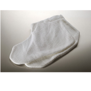 Reusable cloth booties for pedicure treatments