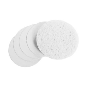 White Compressed Sponges for facial treatments and cleansing